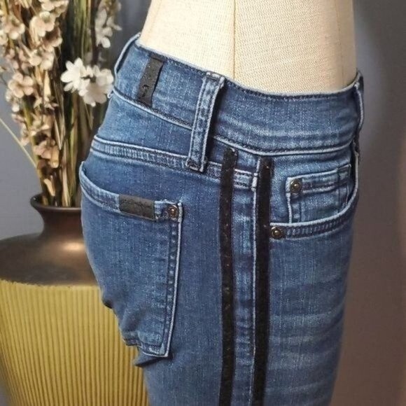 7 For All Mankind 7FAM b(air) Authentic The Ankle Skinny Size 27 - Picture 6 of 15